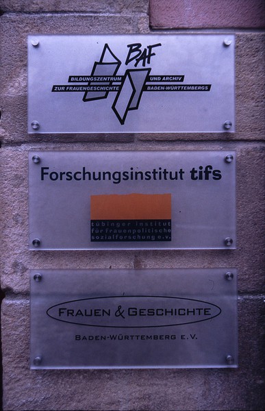 baf e.V. Beschilderung