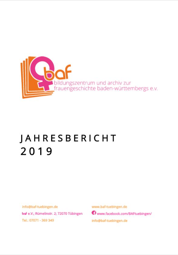 baf e.V. Jahresbericht 2019