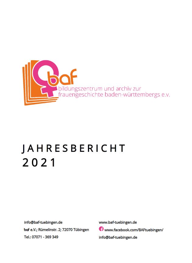 Der baf-Jahresbericht 2021 liegt vor