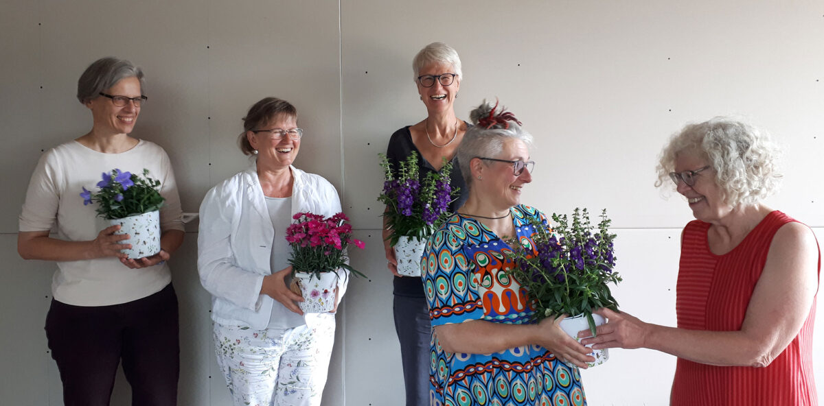 v.l.n.r.: Andrea Hund, Corinna Schneider, Dorothea Besch, Ilona Scheidle und Helga Brümmer