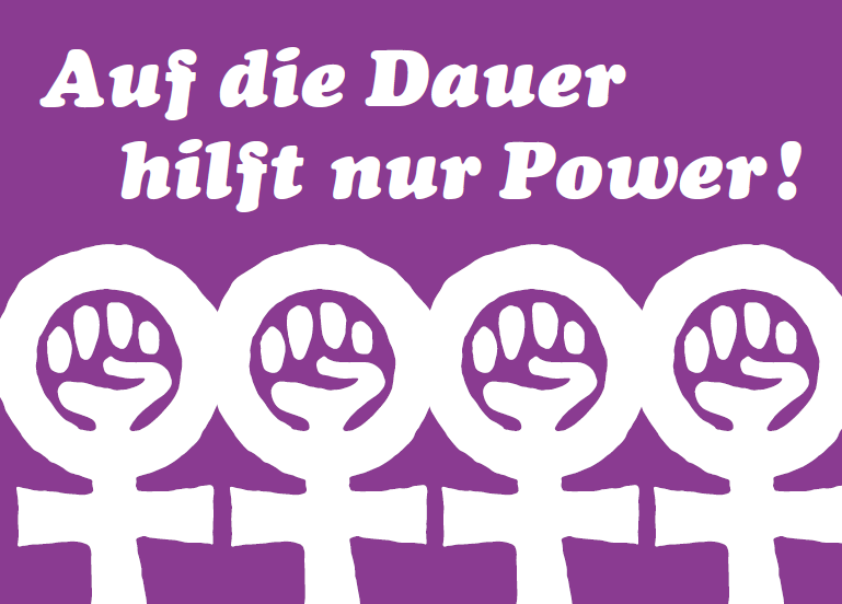 Ausstellung „Auf die Dauer hilft nur Power“