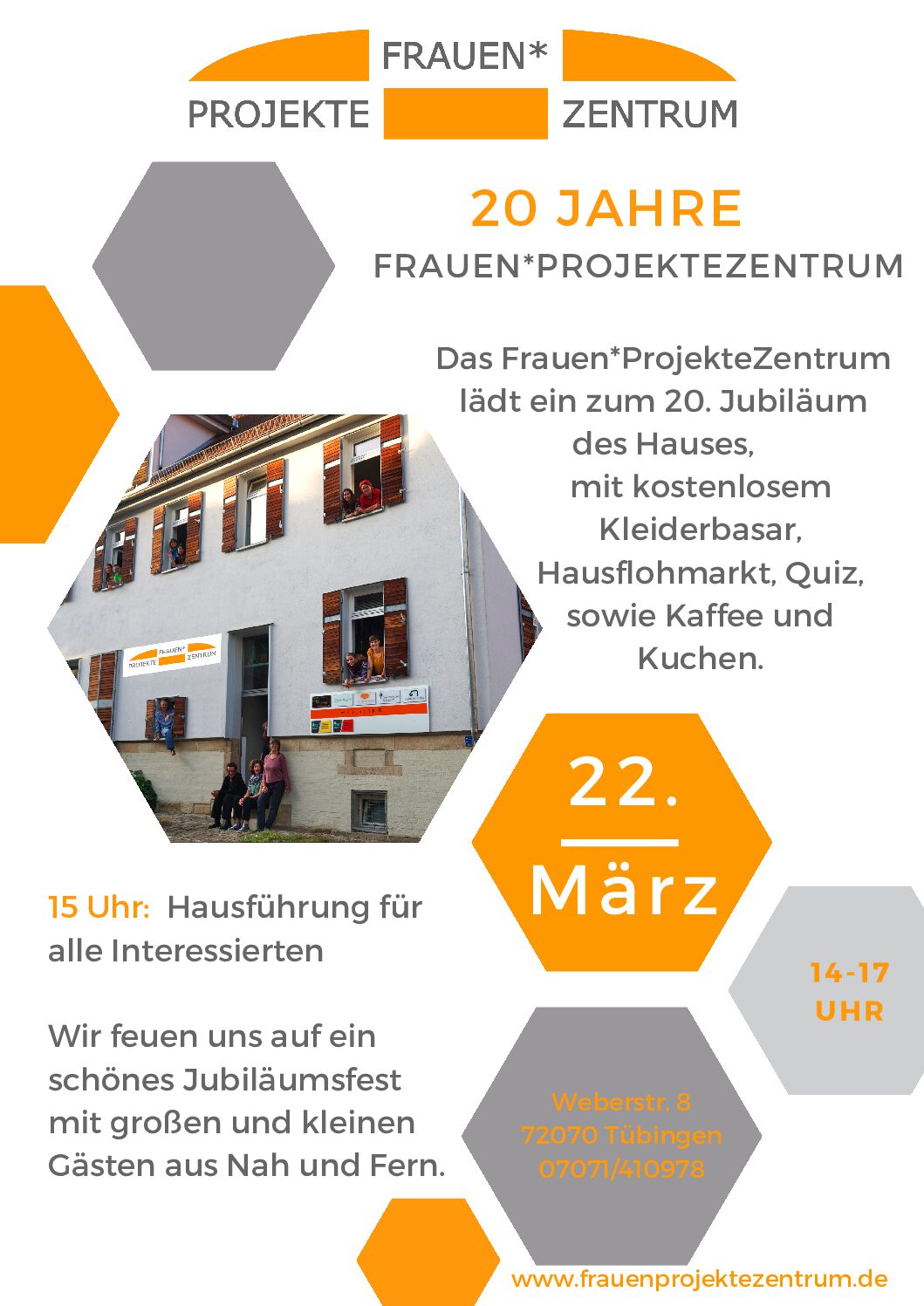 20 Jahre Frauen*ProjekteZentrum in Tübingen – Jubiläumsfeier mit Flohmarkt