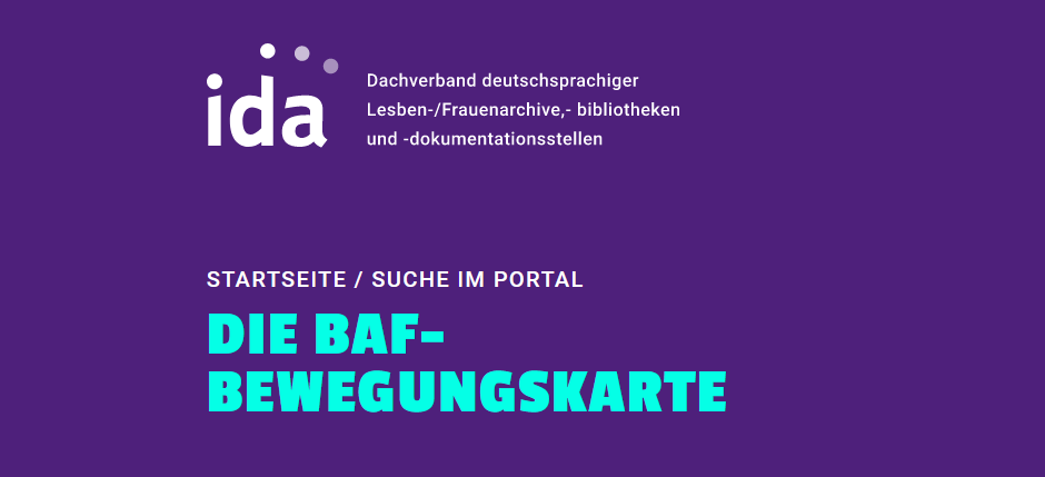 baf-Bewegungskarte als „Erfolgsgeschichte“ auf der Homepage des i.d.a.-Dachverbands
