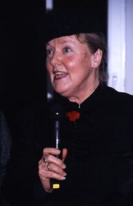 Mascha Riepl-Schmidt als Clara Zetkin. Foto: baf e.V.
